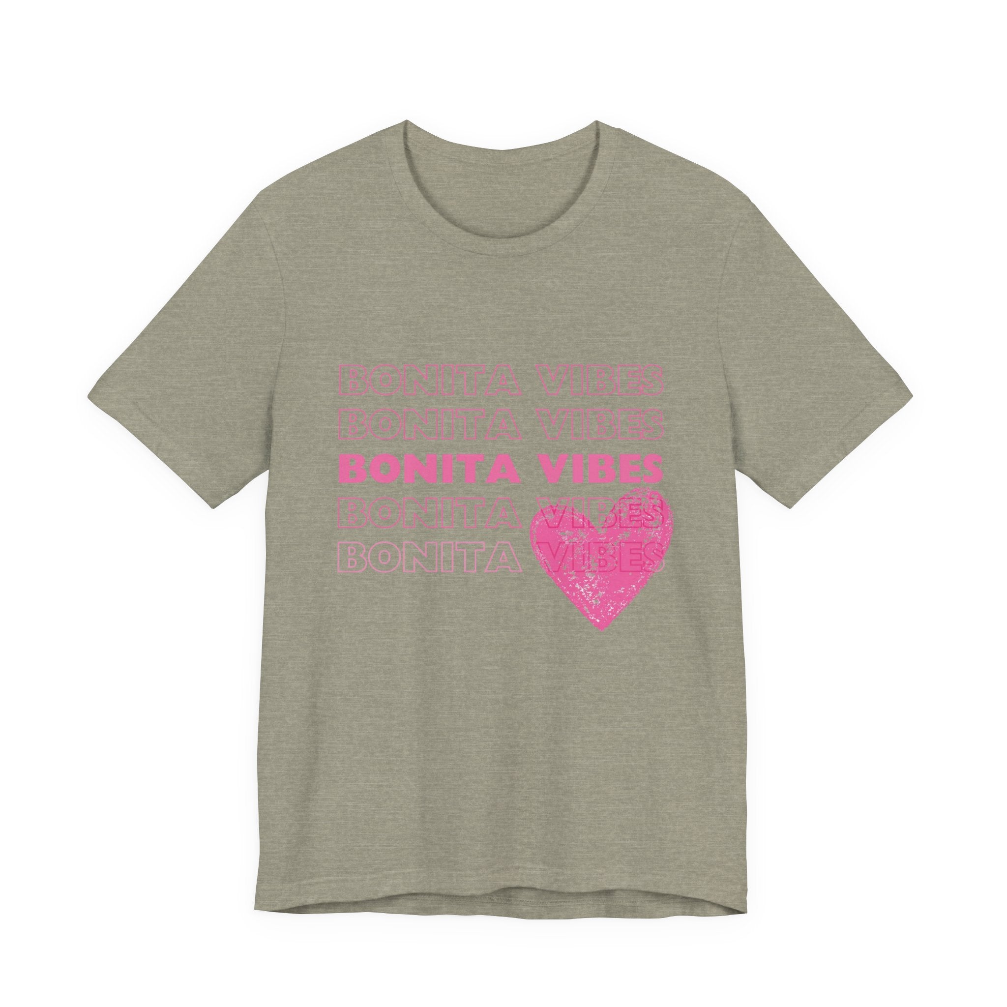 Bonita Vibes - SweetHearted Vibes Short Sleeve Stylish Tee - My Bonita Vibes
