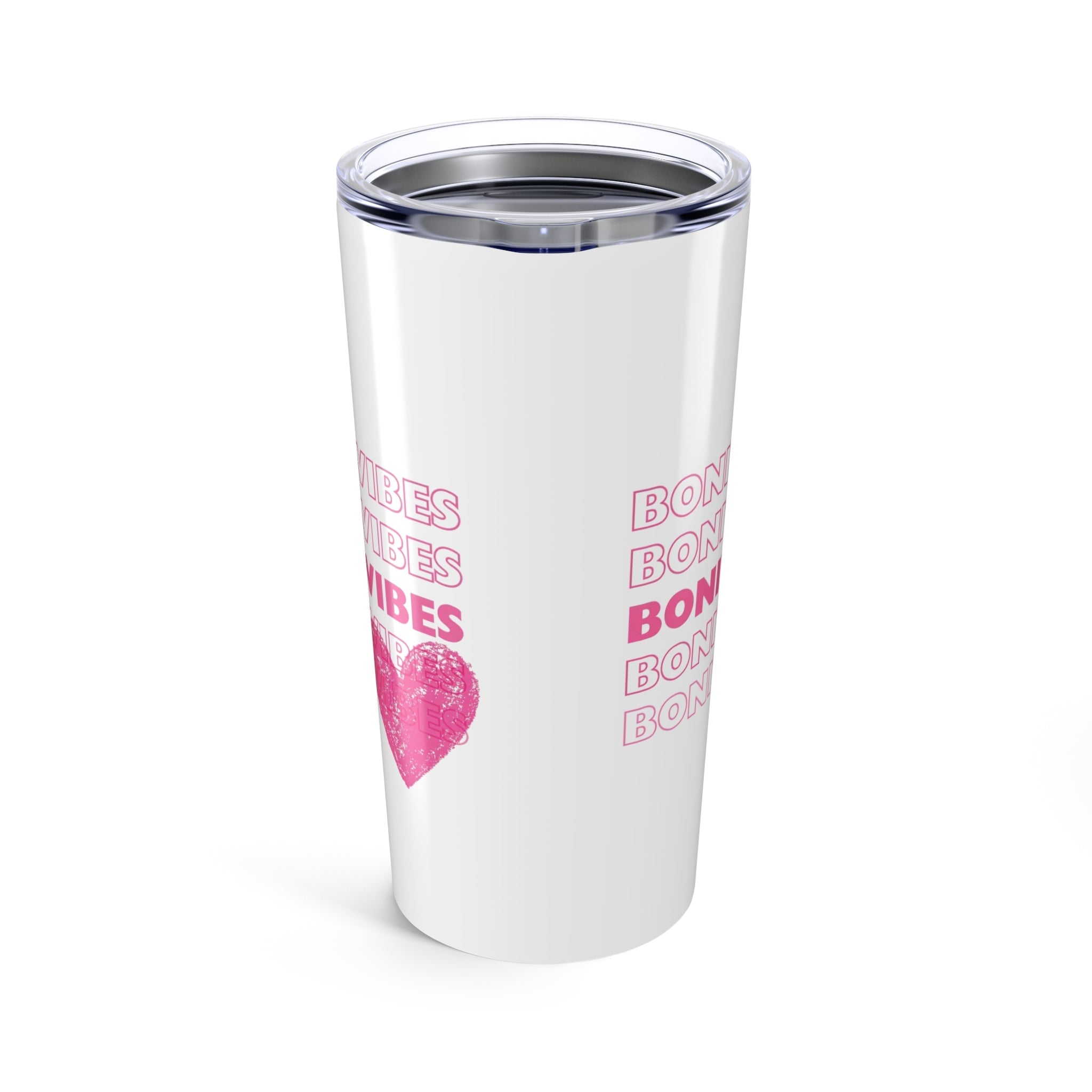 Bonita Vibes: SweetHearted Vibes White Tumbler 20oz - My Bonita Vibes