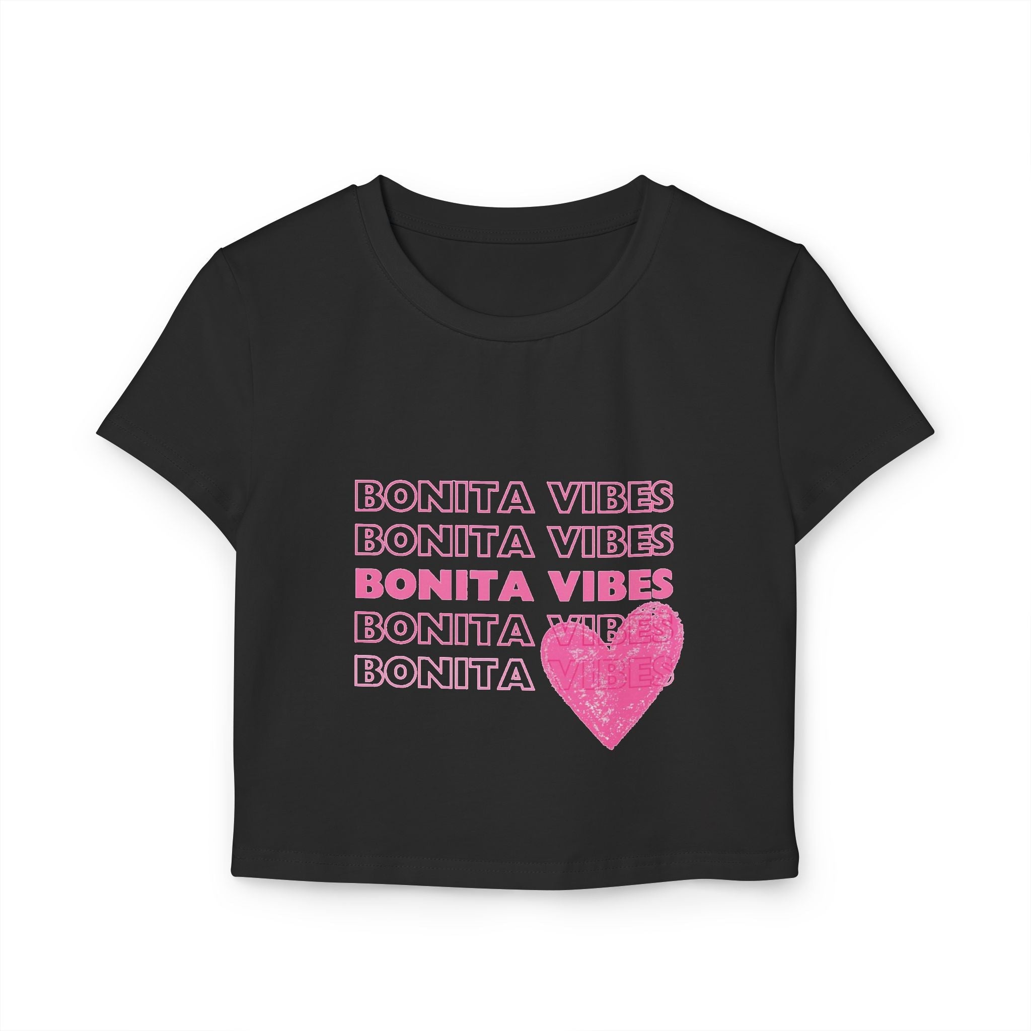 Bonita Vibes: SweetHearted Vibes Women's Baby Tee - My Bonita Vibes