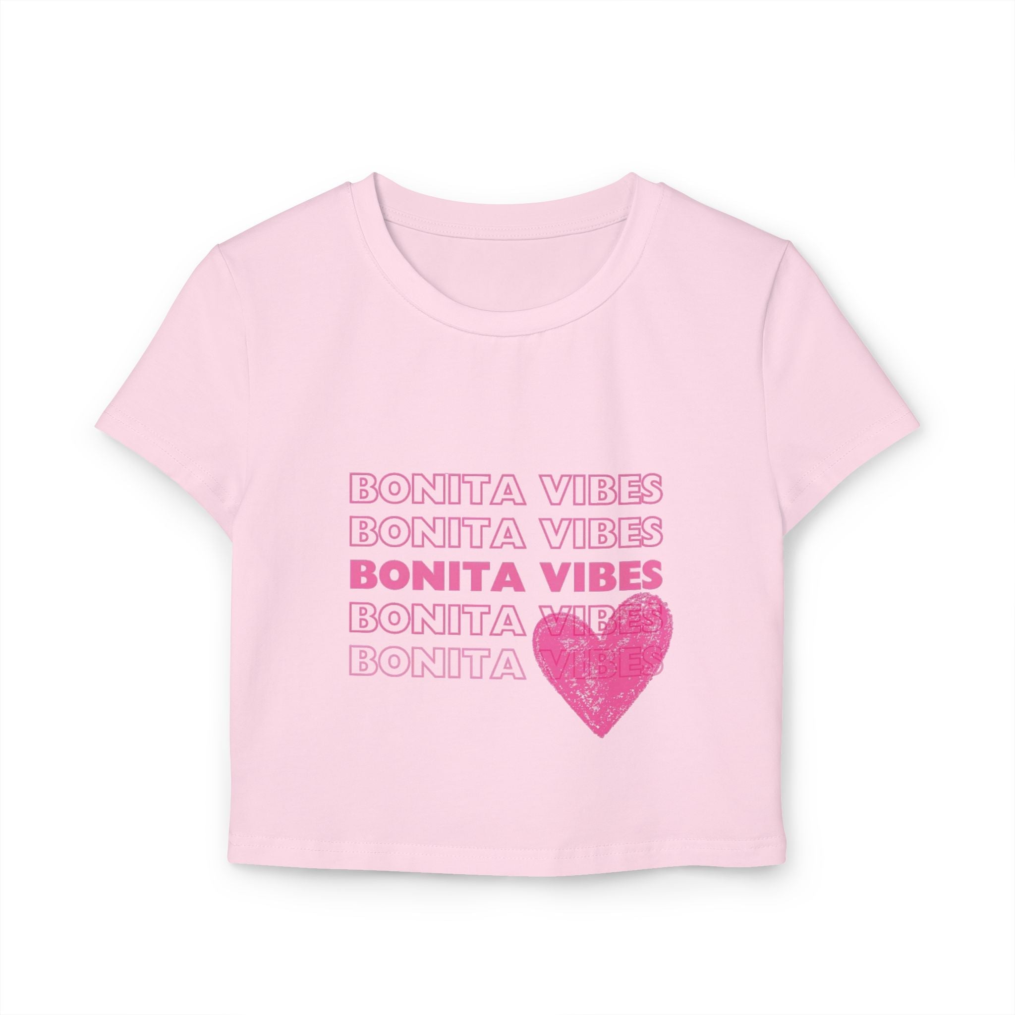 Bonita Vibes: SweetHearted Vibes Women's Baby Tee - My Bonita Vibes