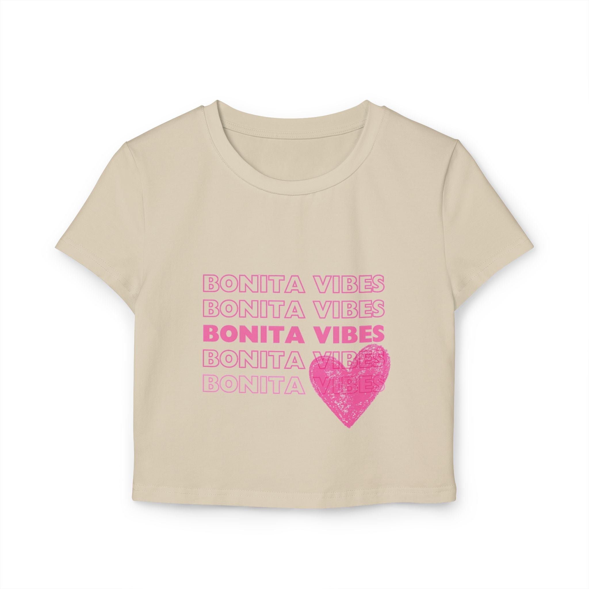 Bonita Vibes: SweetHearted Vibes Women's Baby Tee - My Bonita Vibes
