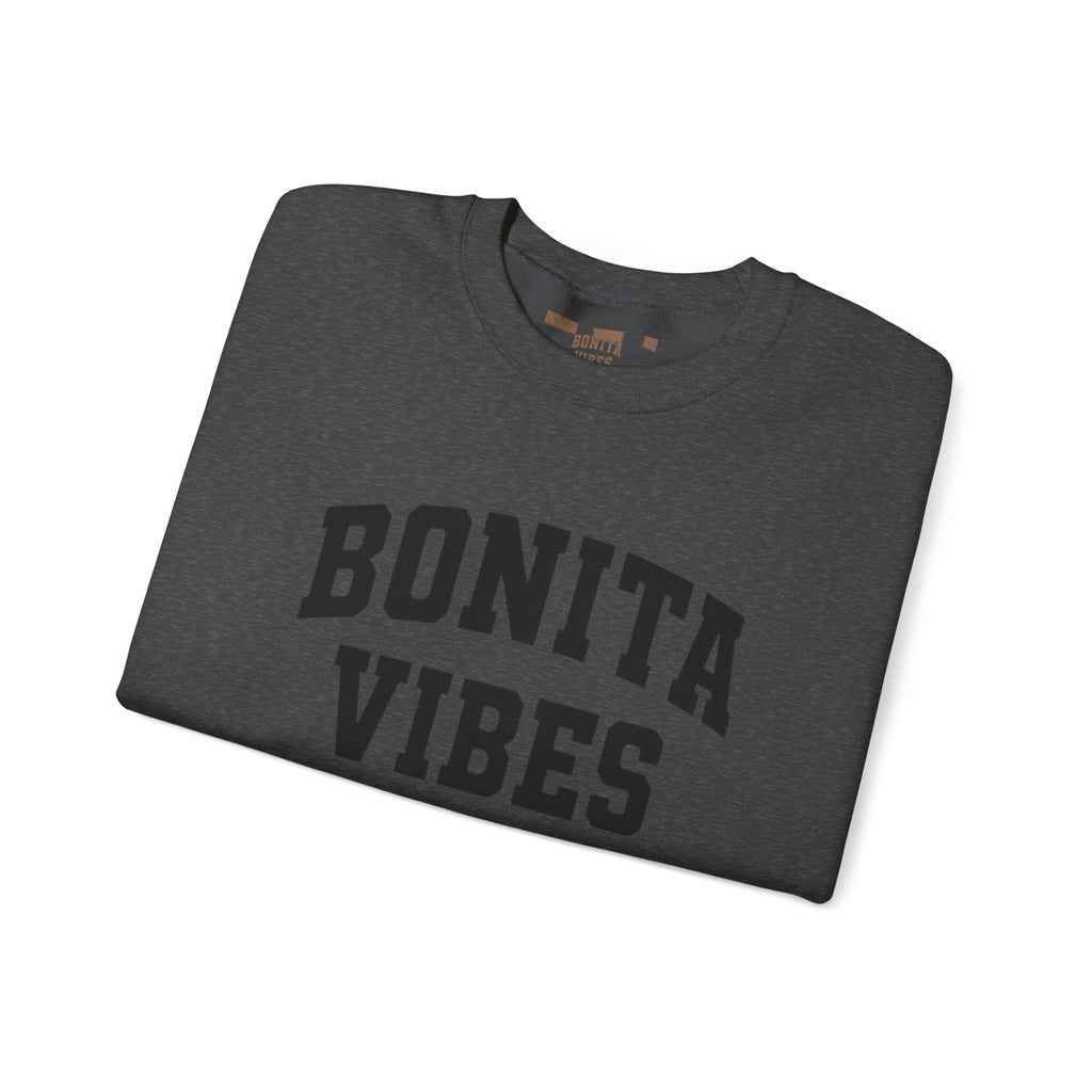 Bonita Vibes University Crewneck Sweatshirt — Cozy Latina - Inspired Graphic Pullover - My Bonita Vibes