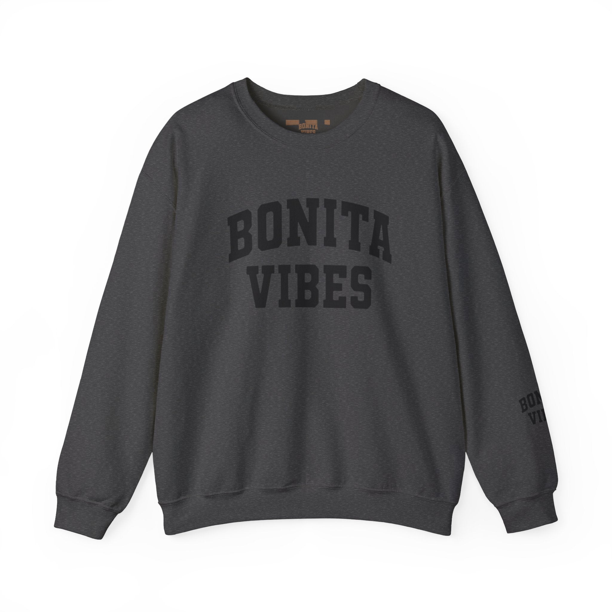 Bonita Vibes University Crewneck Sweatshirt — Cozy Latina - Inspired Graphic Pullover - My Bonita Vibes