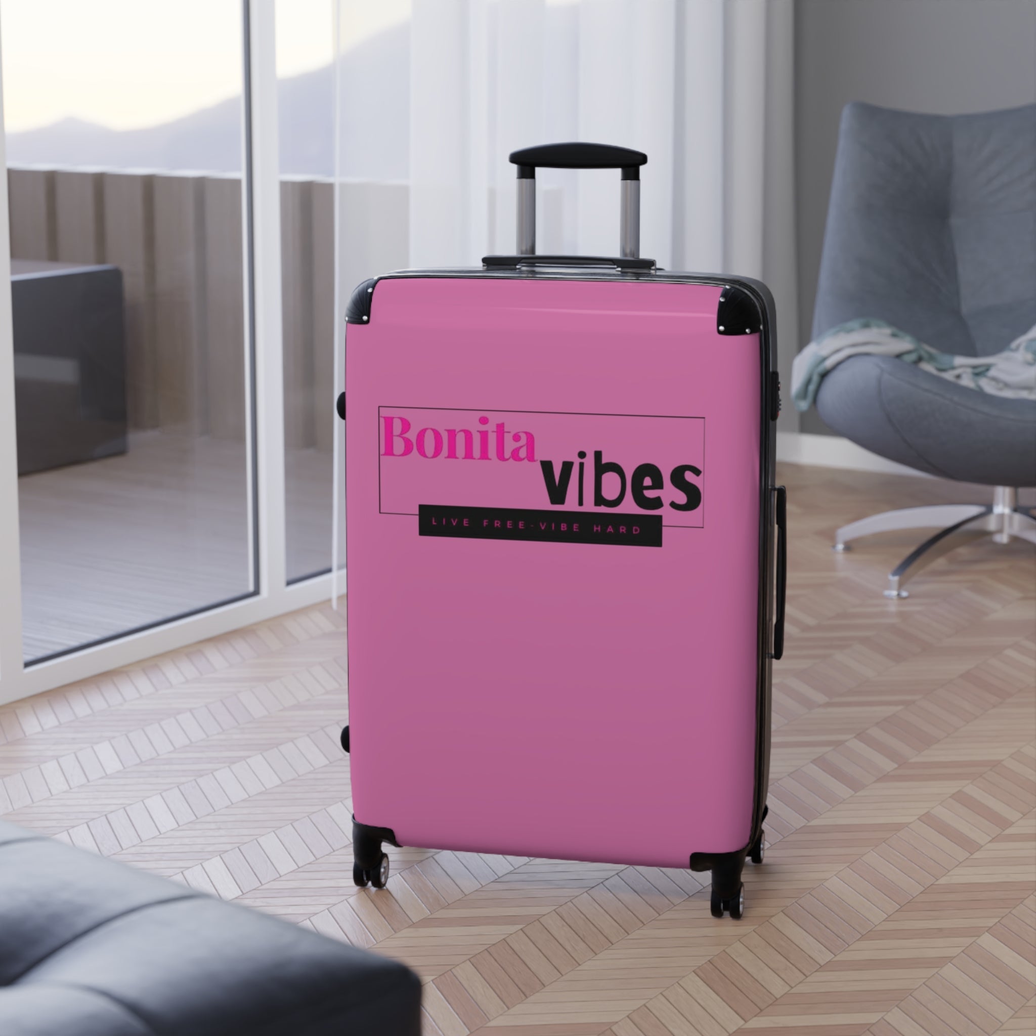 Bonita Vibes: VIBES UNLEASHED Pink Travel Luggage - My Bonita Vibes