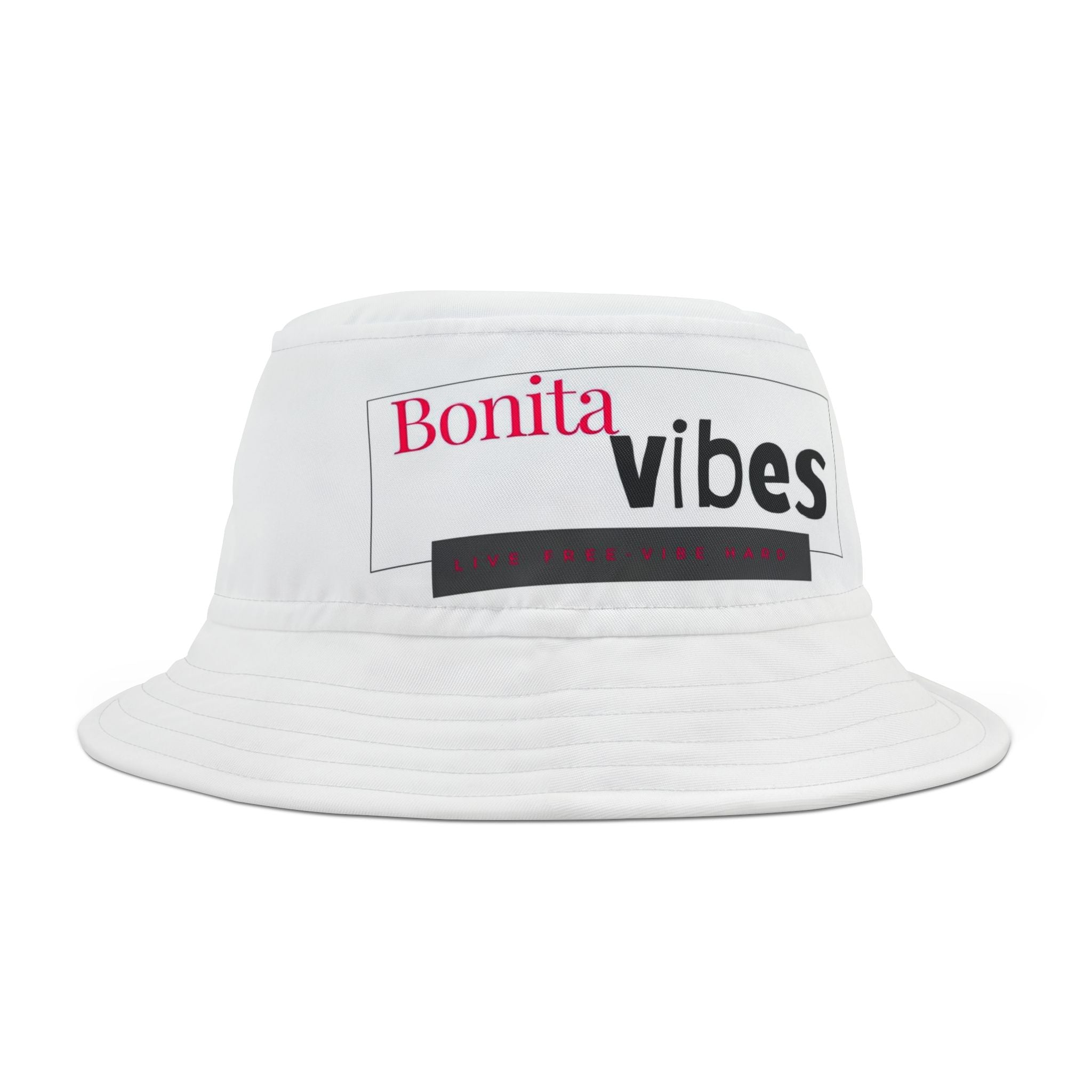 Bonita Vibes: Vibes Unleashed Stylish Bucket Hat, Casual Fashion Hat, Summer Accessory, Beachwear, Personalized Gift - My Bonita Vibes