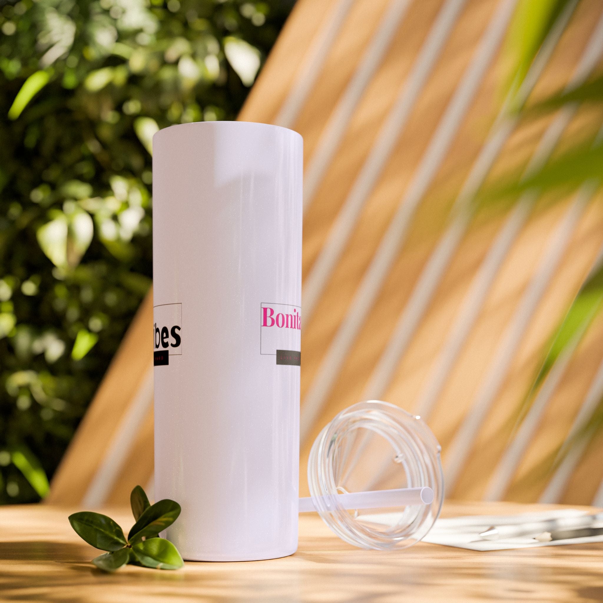 Bonita Vibes: VIBES UNLEASHED Stylish Skinny Tumbler, Perfect for Daily Hydration, Gifts, Home Office, Travel Mug, Summer Fun, Eco - Friendly Drinkware - My Bonita Vibes