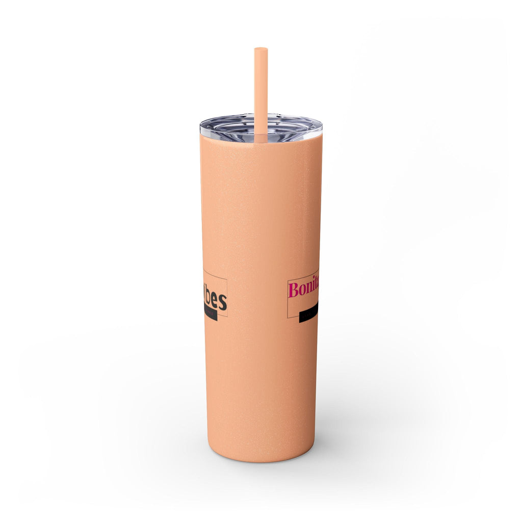 Bonita Vibes: VIBES UNLEASHED Stylish Skinny Tumbler, Perfect for Daily Hydration, Gifts, Home Office, Travel Mug