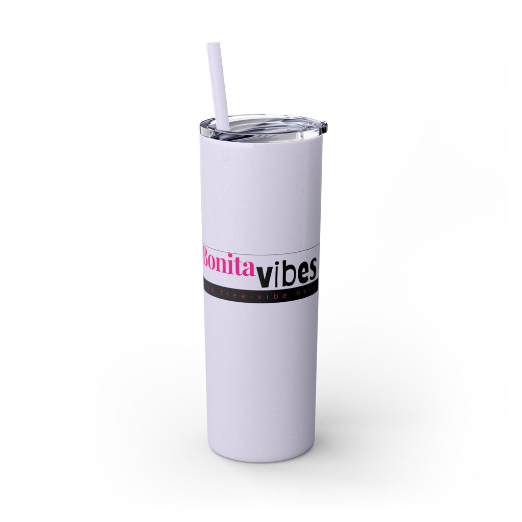 Bonita Vibes: VIBES UNLEASHED Stylish Skinny Tumbler, Perfect for Daily Hydration, Gifts, Home Office, Travel Mug, Summer Fun, Eco - Friendly Drinkware - My Bonita Vibes