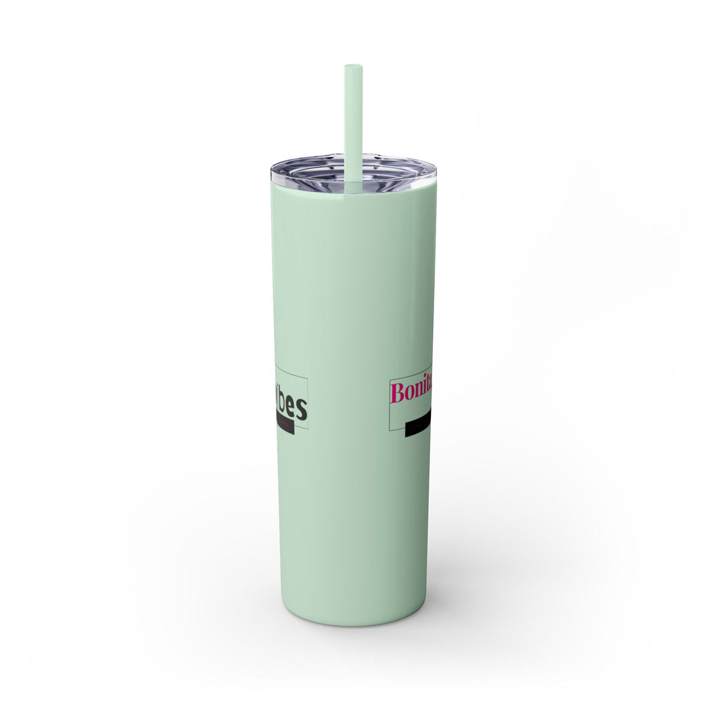 Bonita Vibes: VIBES UNLEASHED Stylish Skinny Tumbler, Perfect for Daily Hydration, Gifts, Home Office, Travel Mug, Summer Fun, Eco - Friendly Drinkware - My Bonita Vibes