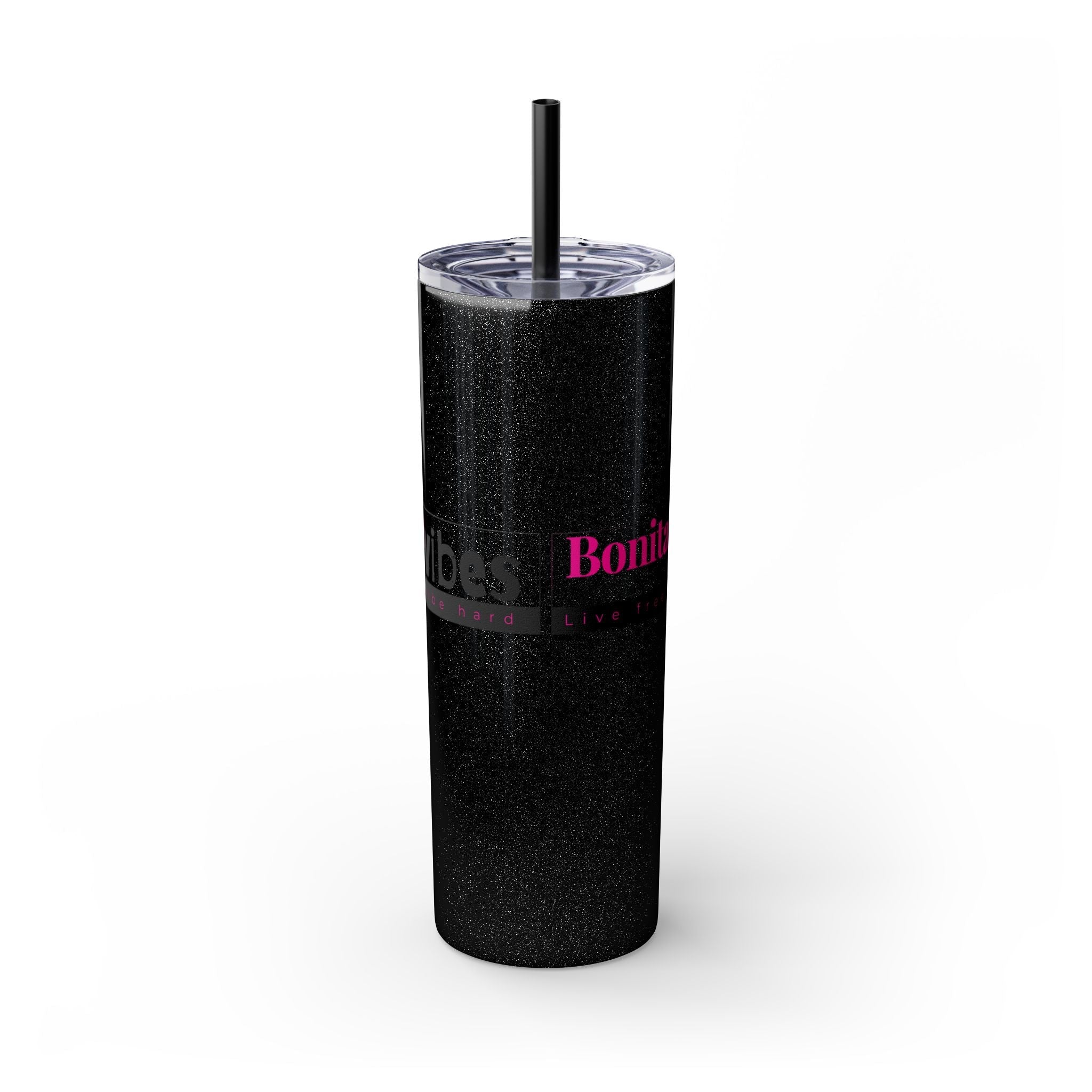 Bonita Vibes: VIBES UNLEASHED Stylish Skinny Tumbler, Perfect for Daily Hydration, Gifts, Home Office, Travel Mug, Summer Fun, Eco - Friendly Drinkware - My Bonita Vibes