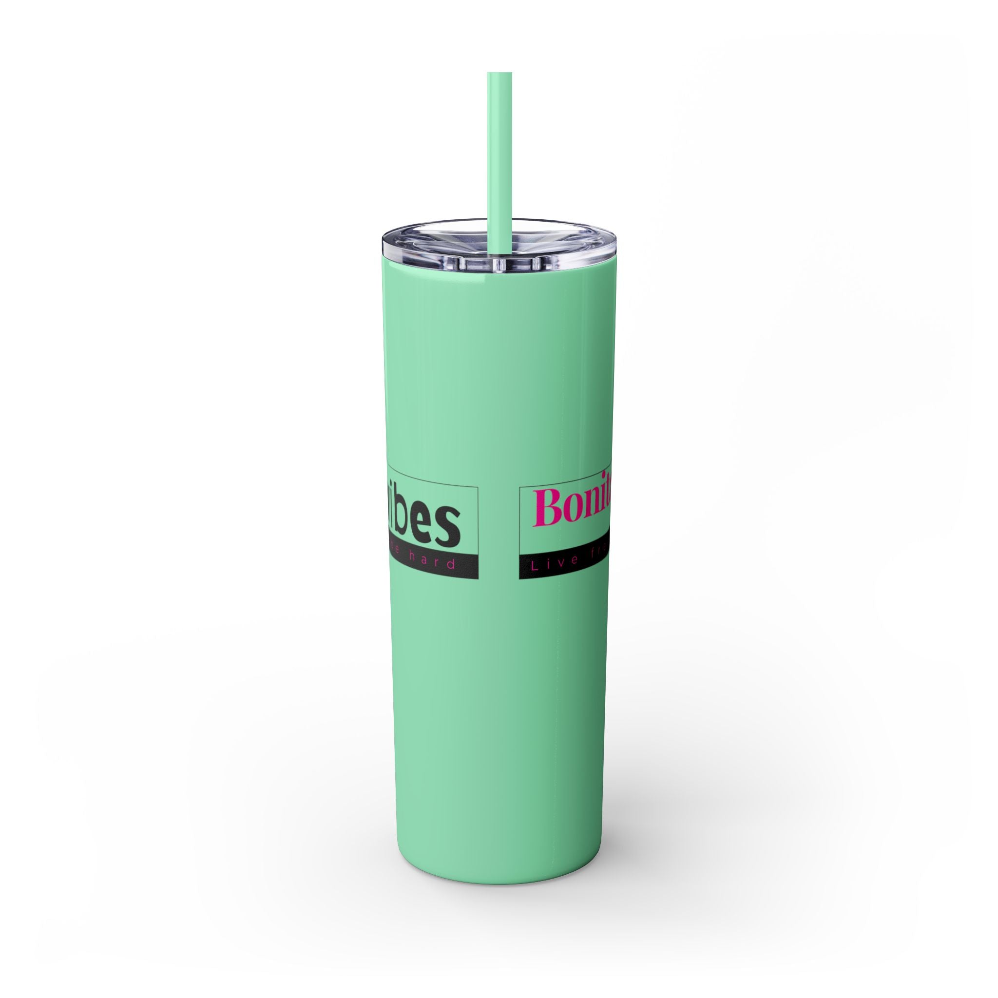 Bonita Vibes: VIBES UNLEASHED Stylish Skinny Tumbler, Perfect for Daily Hydration, Gifts, Home Office, Travel Mug, Summer Fun, Eco - Friendly Drinkware - My Bonita Vibes