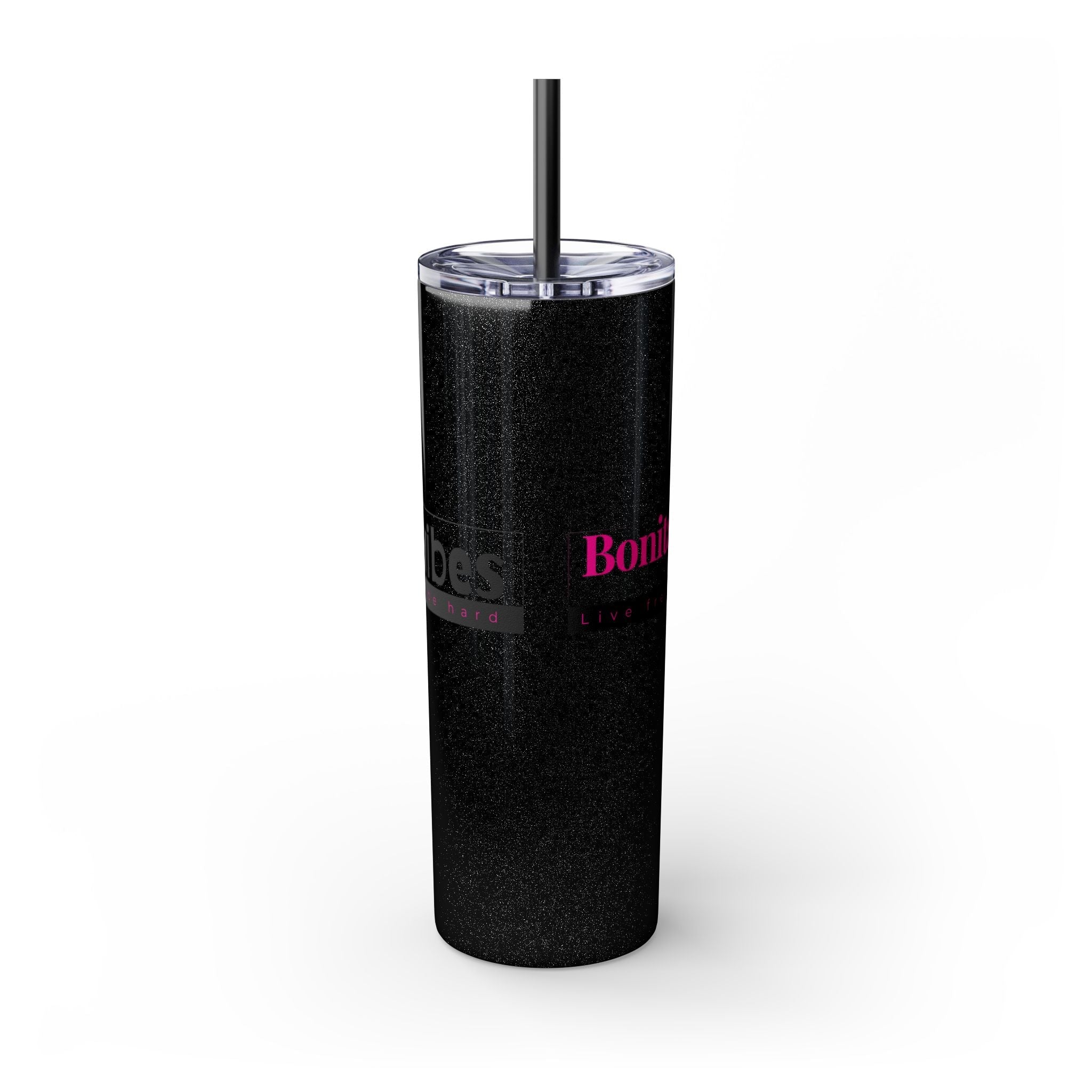 Bonita Vibes: VIBES UNLEASHED Stylish Skinny Tumbler, Perfect for Daily Hydration, Gifts, Home Office, Travel Mug, Summer Fun, Eco - Friendly Drinkware - My Bonita Vibes
