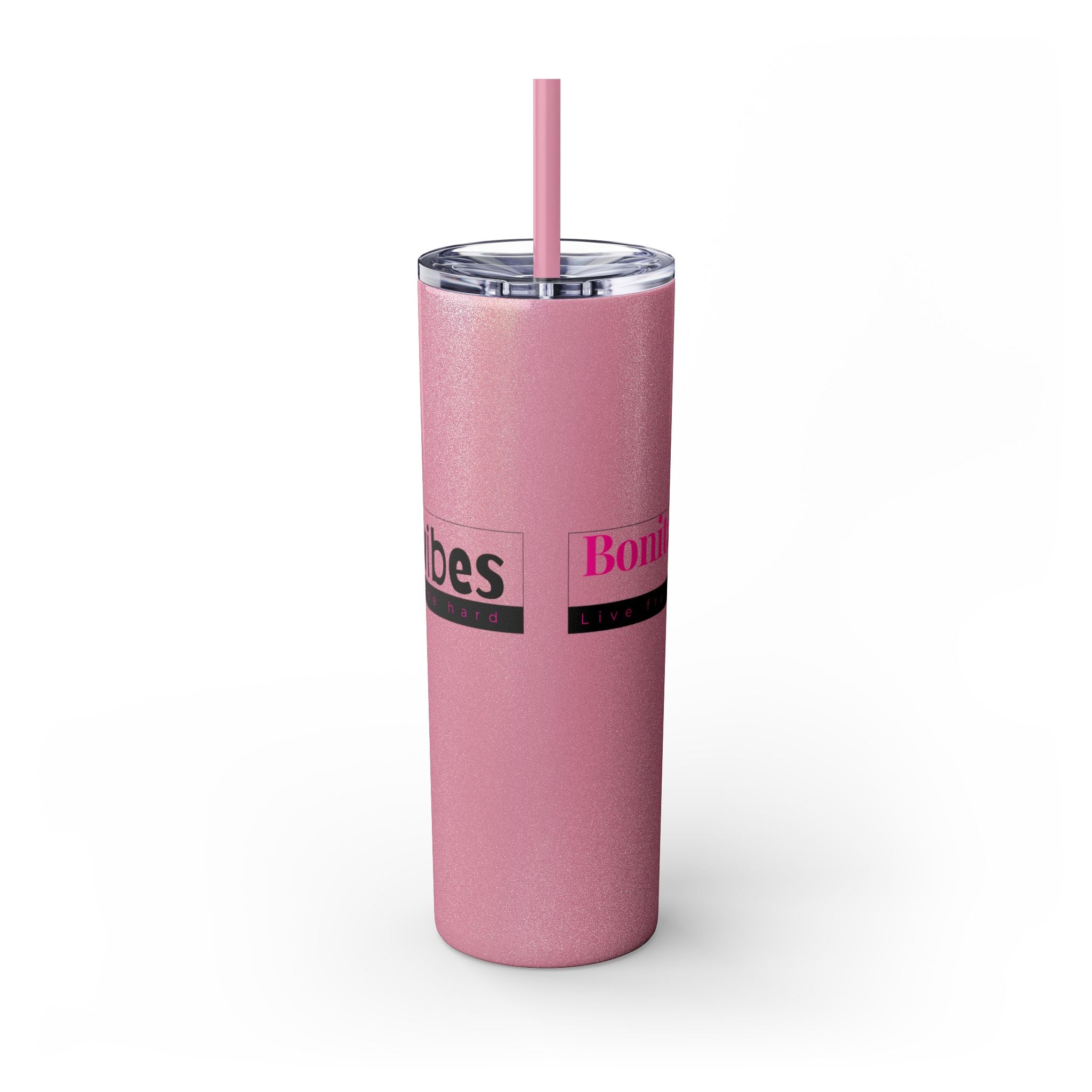 Bonita Vibes: VIBES UNLEASHED Stylish Skinny Tumbler, Perfect for Daily Hydration, Gifts, Home Office, Travel Mug, Summer Fun, Eco - Friendly Drinkware - My Bonita Vibes