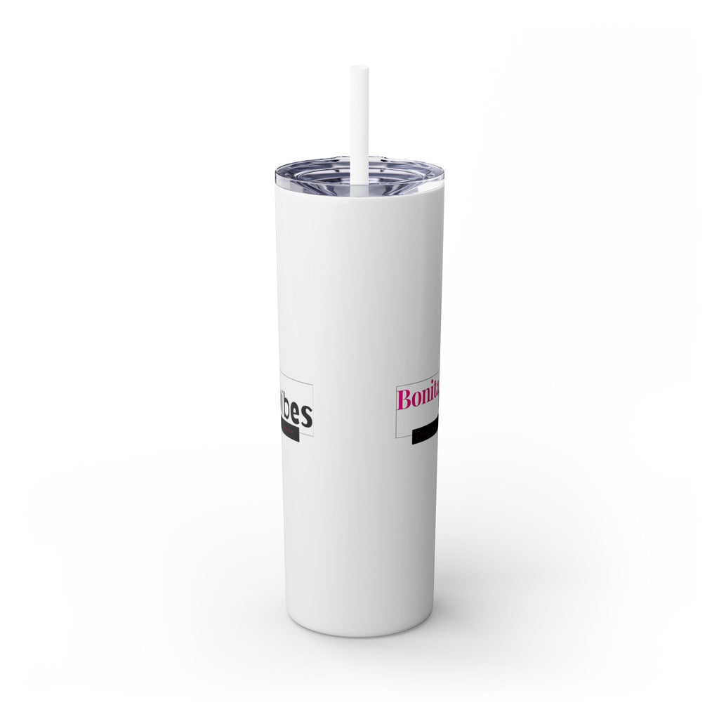 Bonita Vibes: VIBES UNLEASHED Stylish Skinny Tumbler, Perfect for Daily Hydration, Gifts, Home Office, Travel Mug