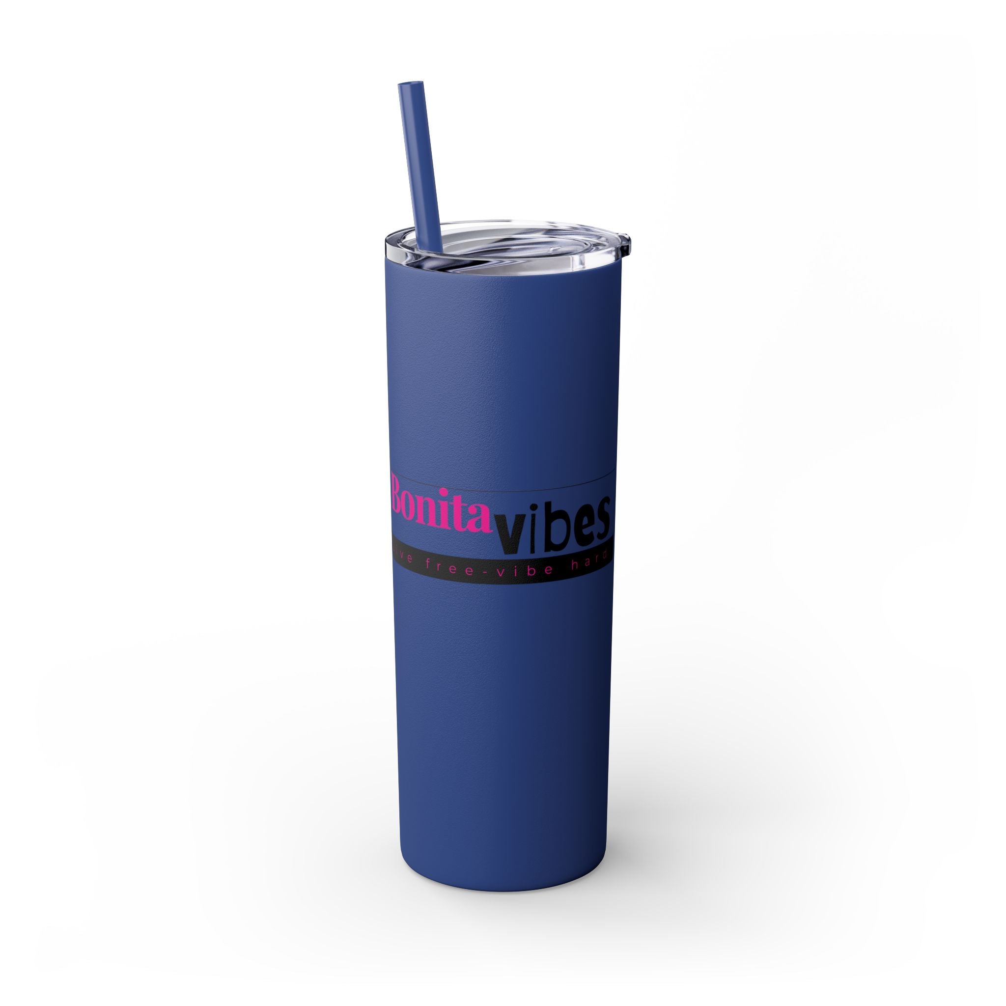 Bonita Vibes: VIBES UNLEASHED Stylish Skinny Tumbler, Perfect for Daily Hydration, Gifts, Home Office, Travel Mug, Summer Fun, Eco - Friendly Drinkware - My Bonita Vibes