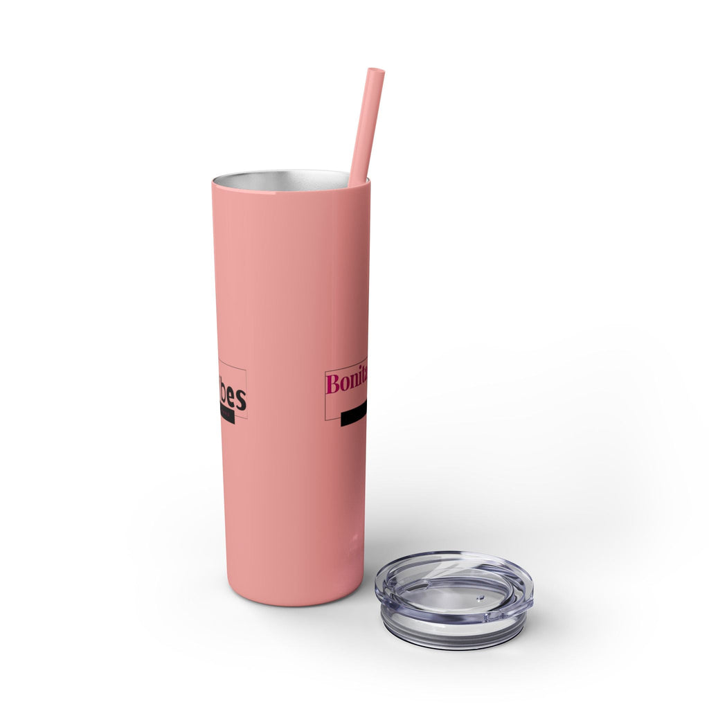 Bonita Vibes: VIBES UNLEASHED Stylish Skinny Tumbler, Perfect for Daily Hydration, Gifts, Home Office, Travel Mug, Summer Fun, Eco - Friendly Drinkware - My Bonita Vibes