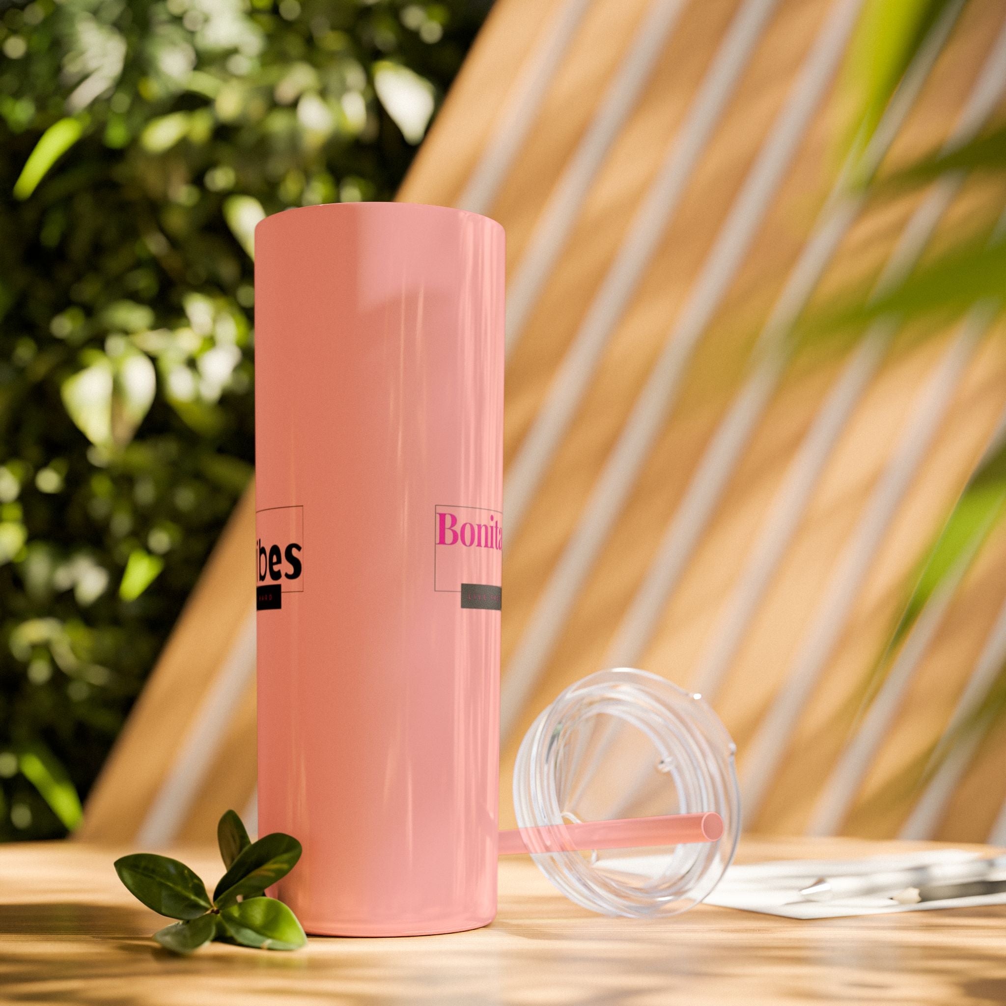Bonita Vibes: VIBES UNLEASHED Stylish Skinny Tumbler, Perfect for Daily Hydration, Gifts, Home Office, Travel Mug, Summer Fun, Eco - Friendly Drinkware - My Bonita Vibes