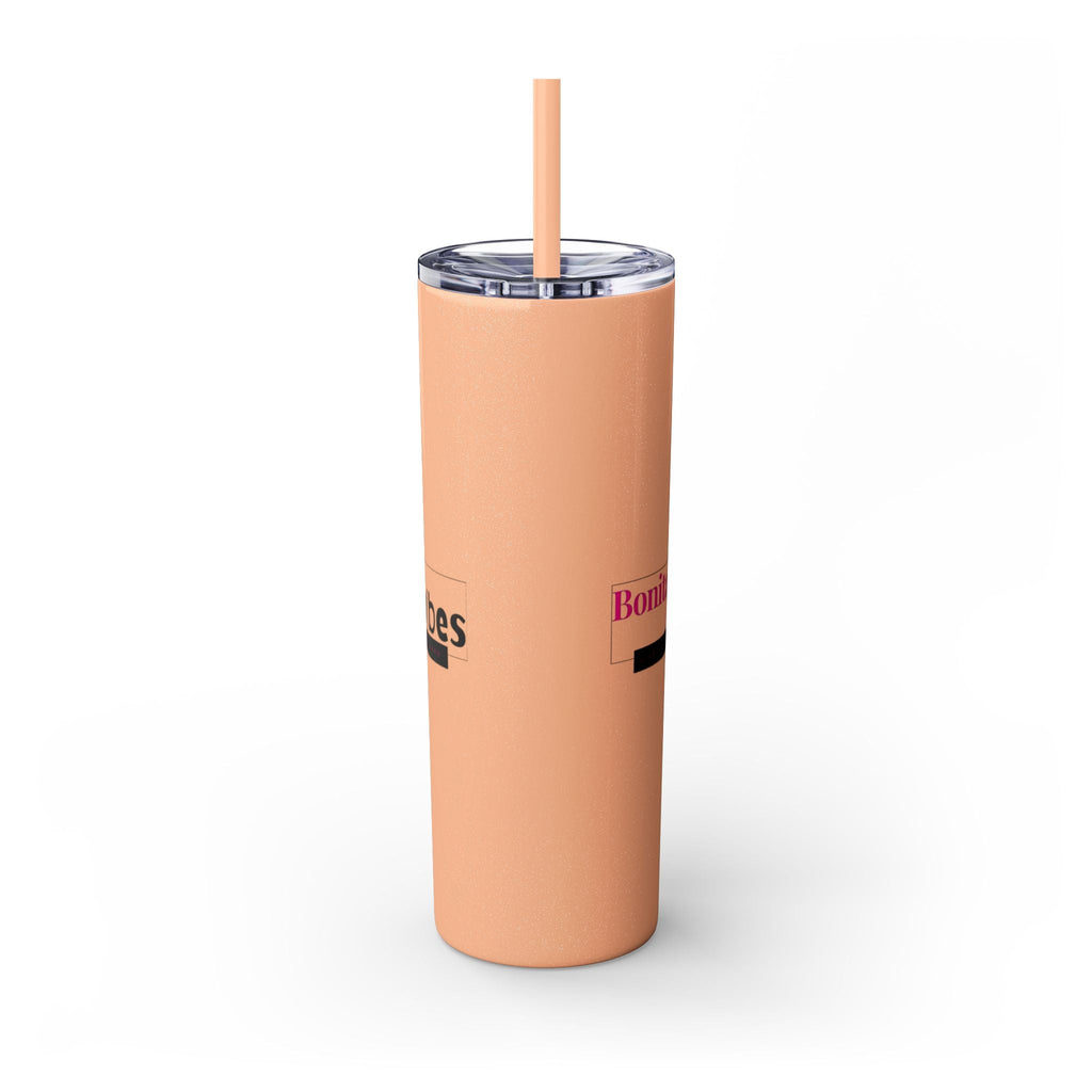Bonita Vibes: VIBES UNLEASHED Stylish Skinny Tumbler, Perfect for Daily Hydration, Gifts, Home Office, Travel Mug, Summer Fun, Eco - Friendly Drinkware - My Bonita Vibes