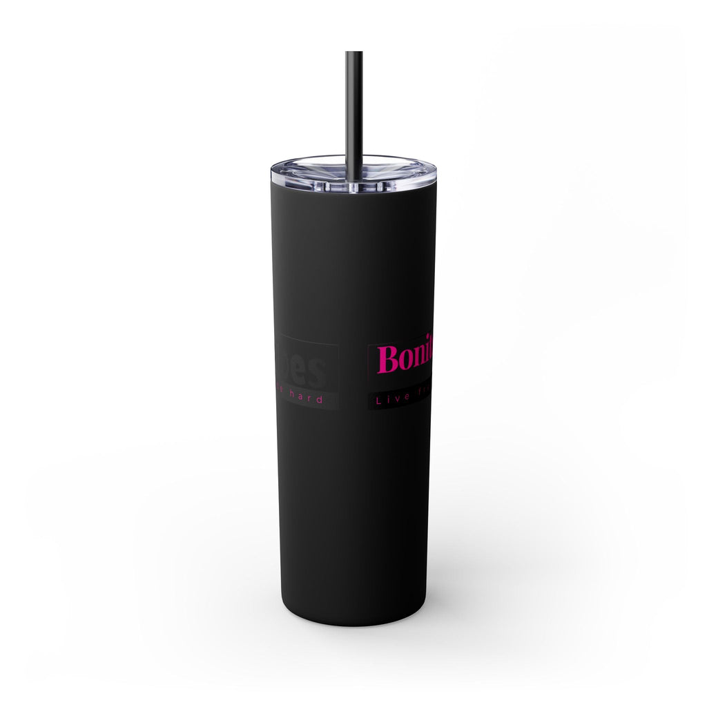 Bonita Vibes: VIBES UNLEASHED Stylish Skinny Tumbler, Perfect for Daily Hydration, Gifts, Home Office, Travel Mug, Summer Fun, Eco - Friendly Drinkware - My Bonita Vibes