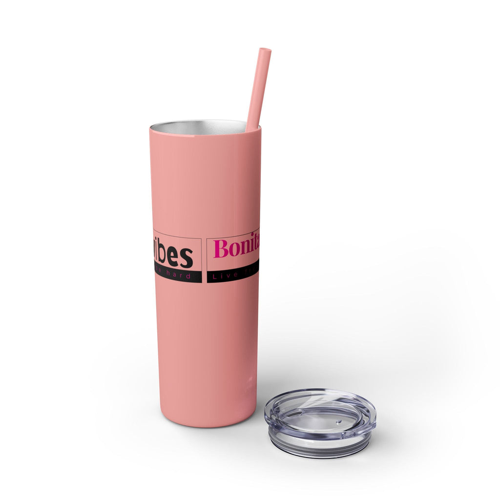 Bonita Vibes: VIBES UNLEASHED Stylish Skinny Tumbler, Perfect for Daily Hydration, Gifts, Home Office, Travel Mug, Summer Fun, Eco - Friendly Drinkware - My Bonita Vibes