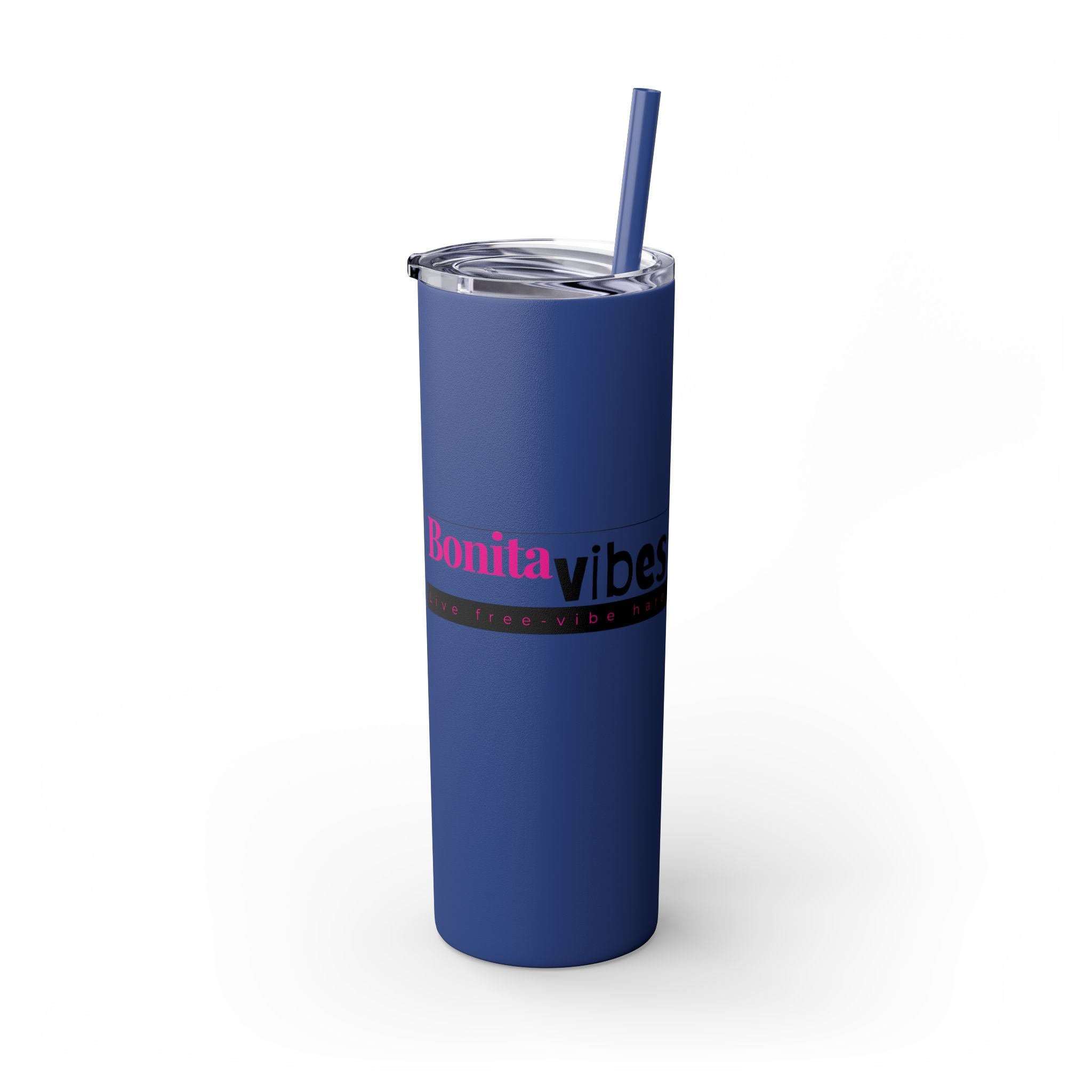 Bonita Vibes: VIBES UNLEASHED Stylish Skinny Tumbler, Perfect for Daily Hydration, Gifts, Home Office, Travel Mug, Summer Fun, Eco - Friendly Drinkware - My Bonita Vibes