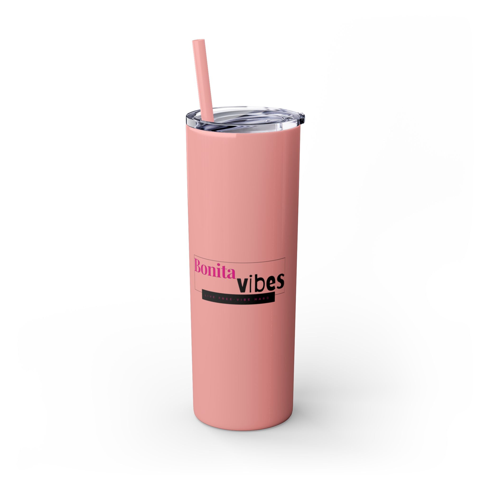 Bonita Vibes: VIBES UNLEASHED Stylish Skinny Tumbler, Perfect for Daily Hydration, Gifts, Home Office, Travel Mug, Summer Fun, Eco - Friendly Drinkware - My Bonita Vibes