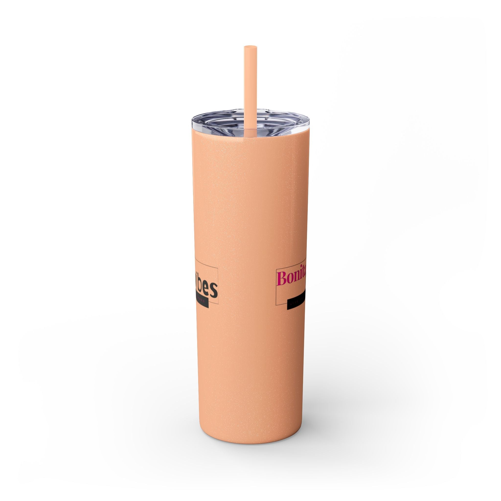 Bonita Vibes: VIBES UNLEASHED Stylish Skinny Tumbler, Perfect for Daily Hydration, Gifts, Home Office, Travel Mug, Summer Fun, Eco - Friendly Drinkware - My Bonita Vibes
