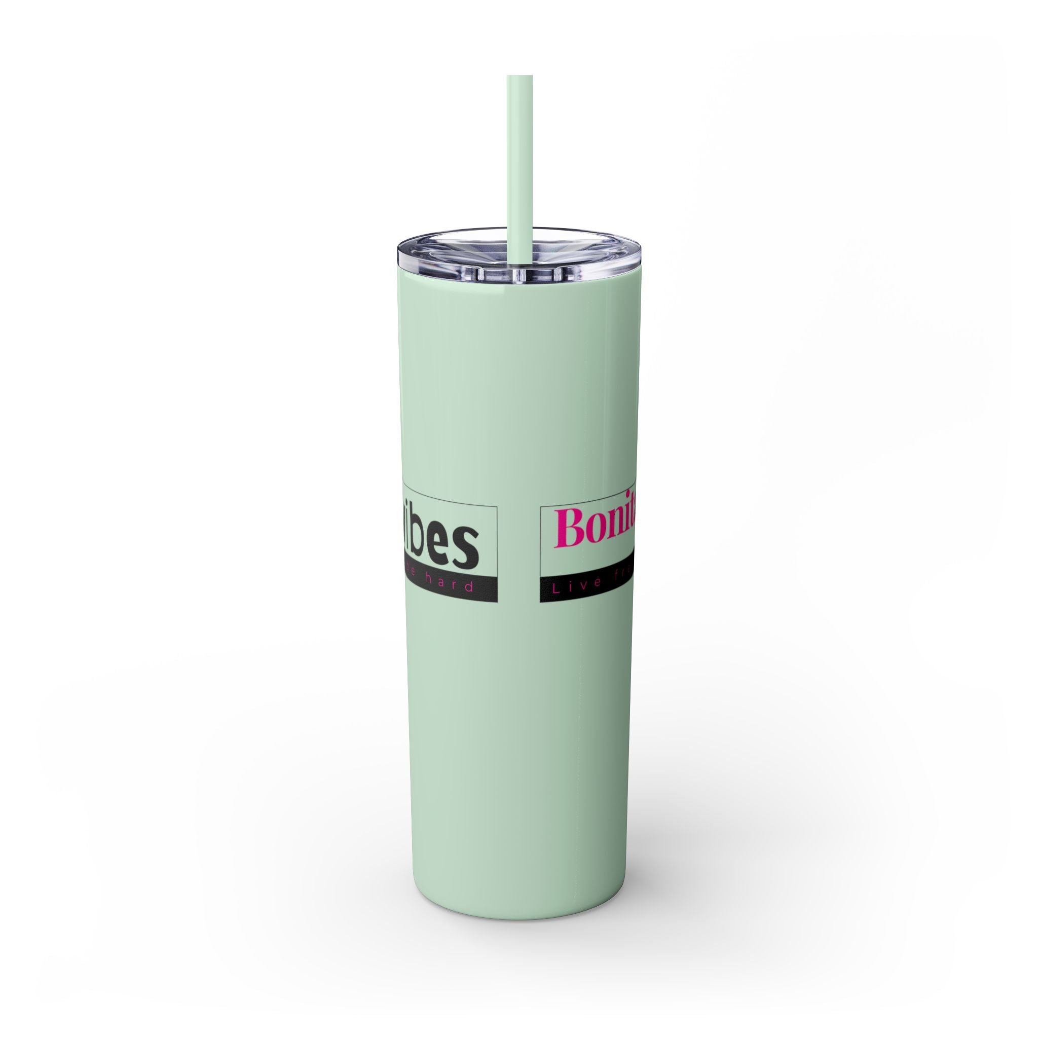 Bonita Vibes: VIBES UNLEASHED Stylish Skinny Tumbler, Perfect for Daily Hydration, Gifts, Home Office, Travel Mug, Summer Fun, Eco - Friendly Drinkware - My Bonita Vibes