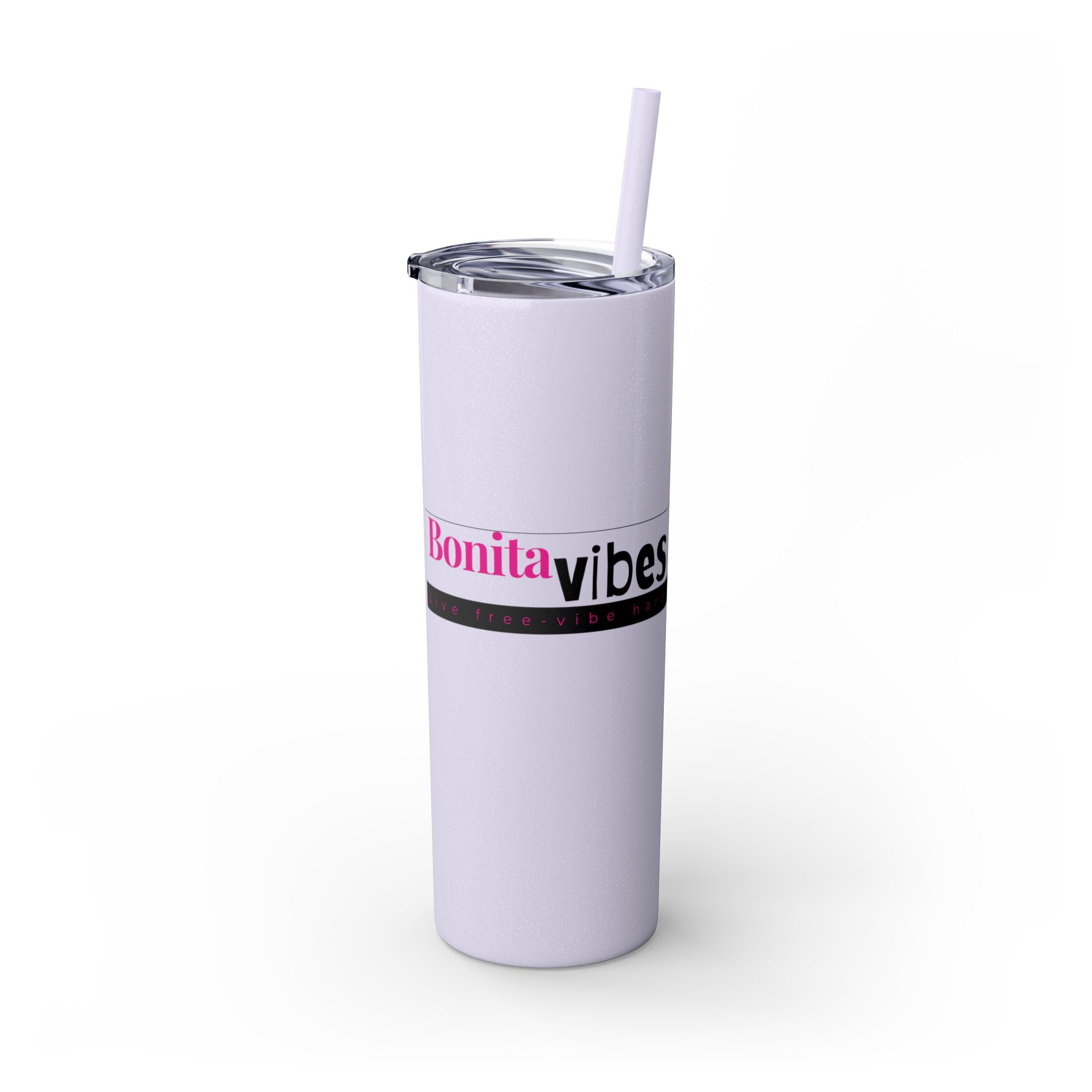 Bonita Vibes: VIBES UNLEASHED Stylish Skinny Tumbler, Perfect for Daily Hydration, Gifts, Home Office, Travel Mug, Summer Fun, Eco - Friendly Drinkware - My Bonita Vibes