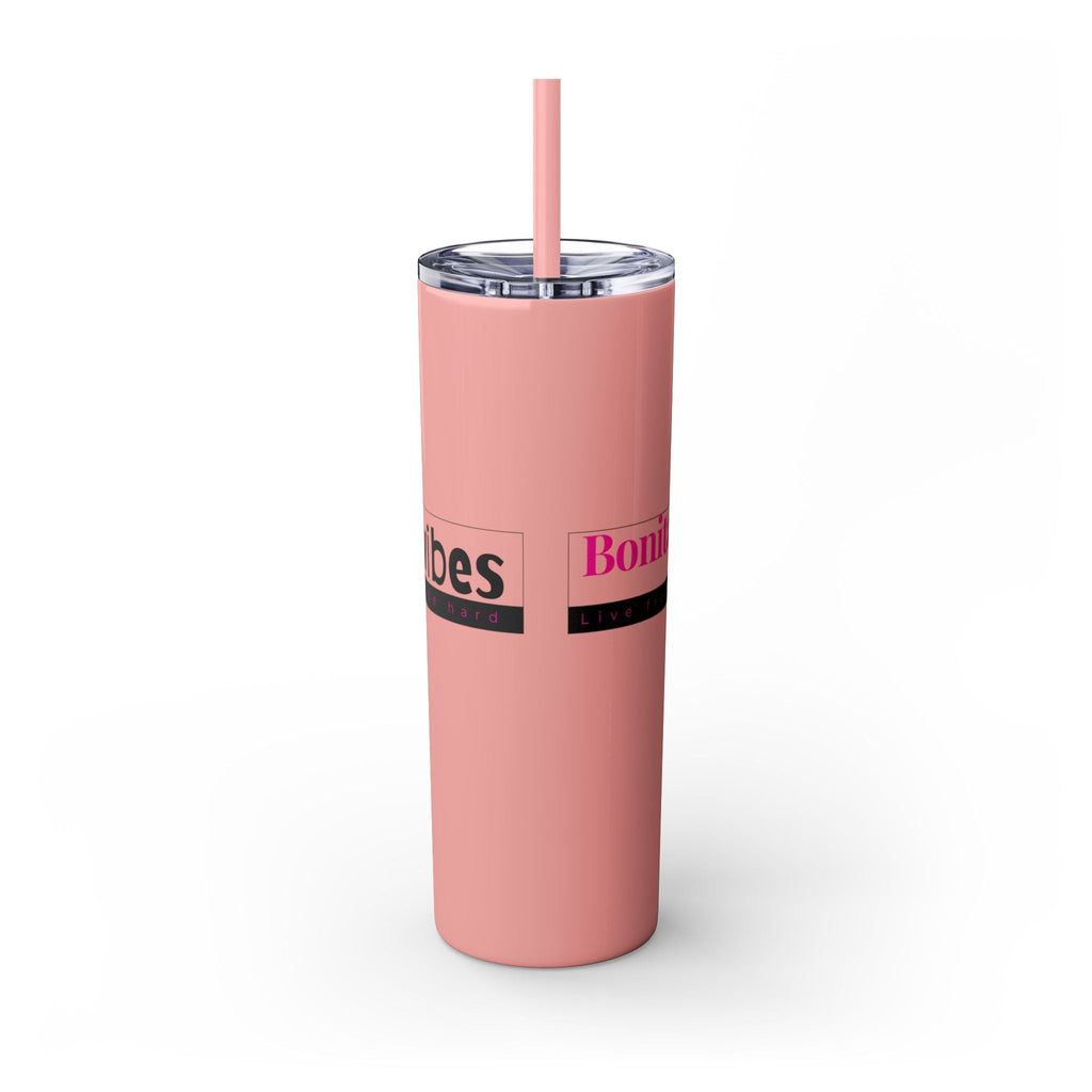 Bonita Vibes: VIBES UNLEASHED Stylish Skinny Tumbler, Perfect for Daily Hydration, Gifts, Home Office, Travel Mug, Summer Fun, Eco - Friendly Drinkware - My Bonita Vibes