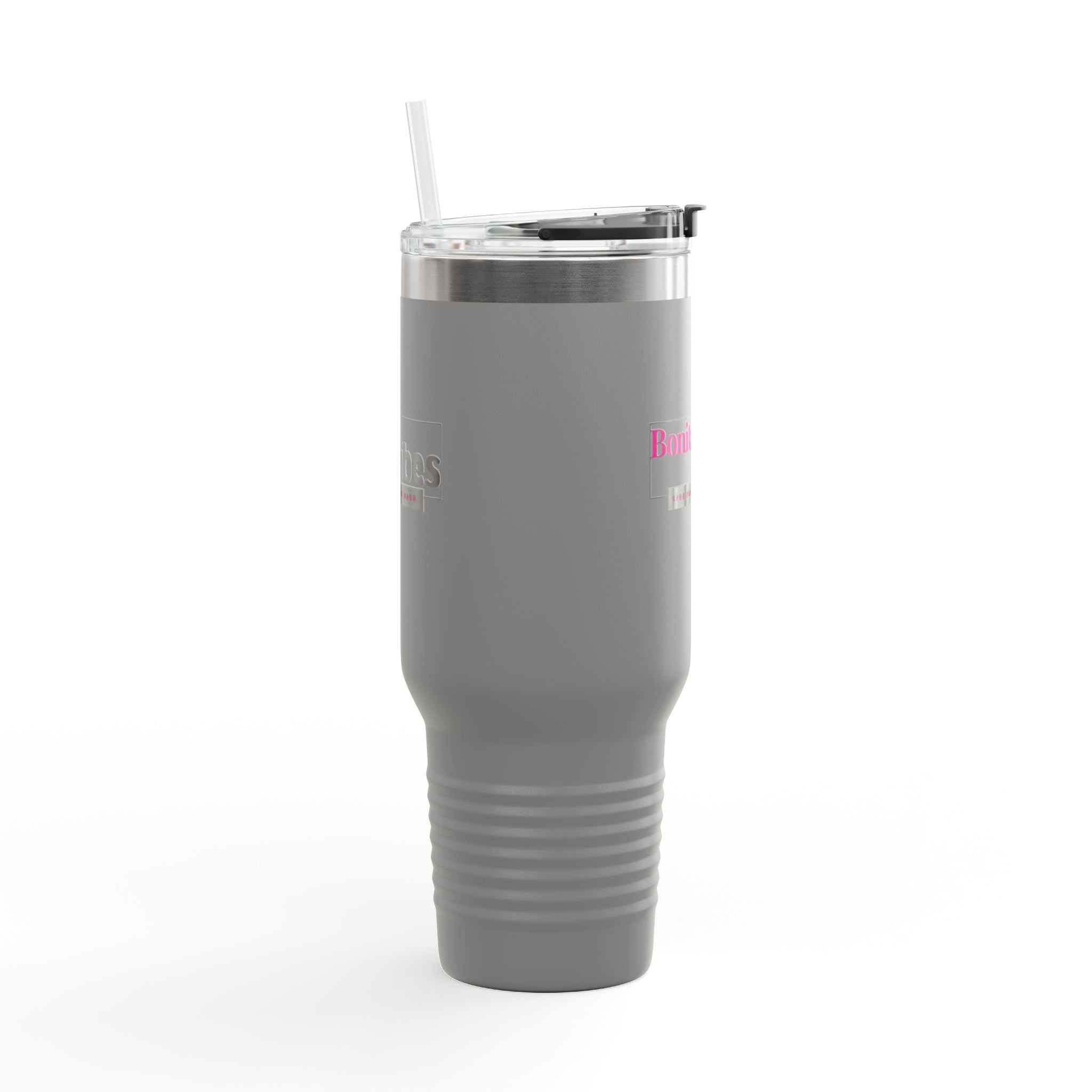 Bonita Vibes: VIBES UNLEASHED Stylish Travel Mug, 40oz - Perfect for Coffee Lovers, Gift for Her, Summer Picnics, On - the - Go Hydration - My Bonita Vibes