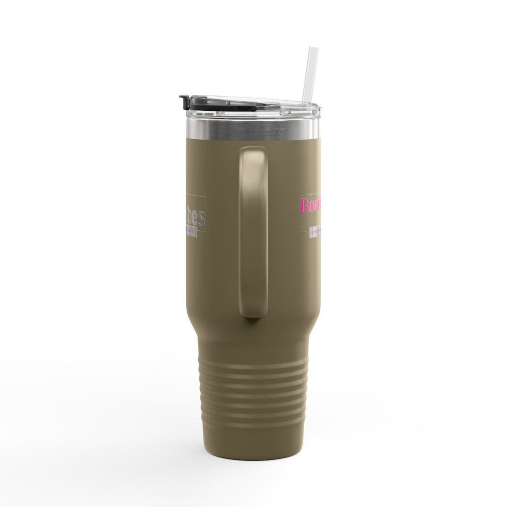 Bonita Vibes: VIBES UNLEASHED Stylish Travel Mug, 40oz - Perfect for Coffee Lovers, Gift for Her, Summer Picnics, On - the - Go Hydration - My Bonita Vibes