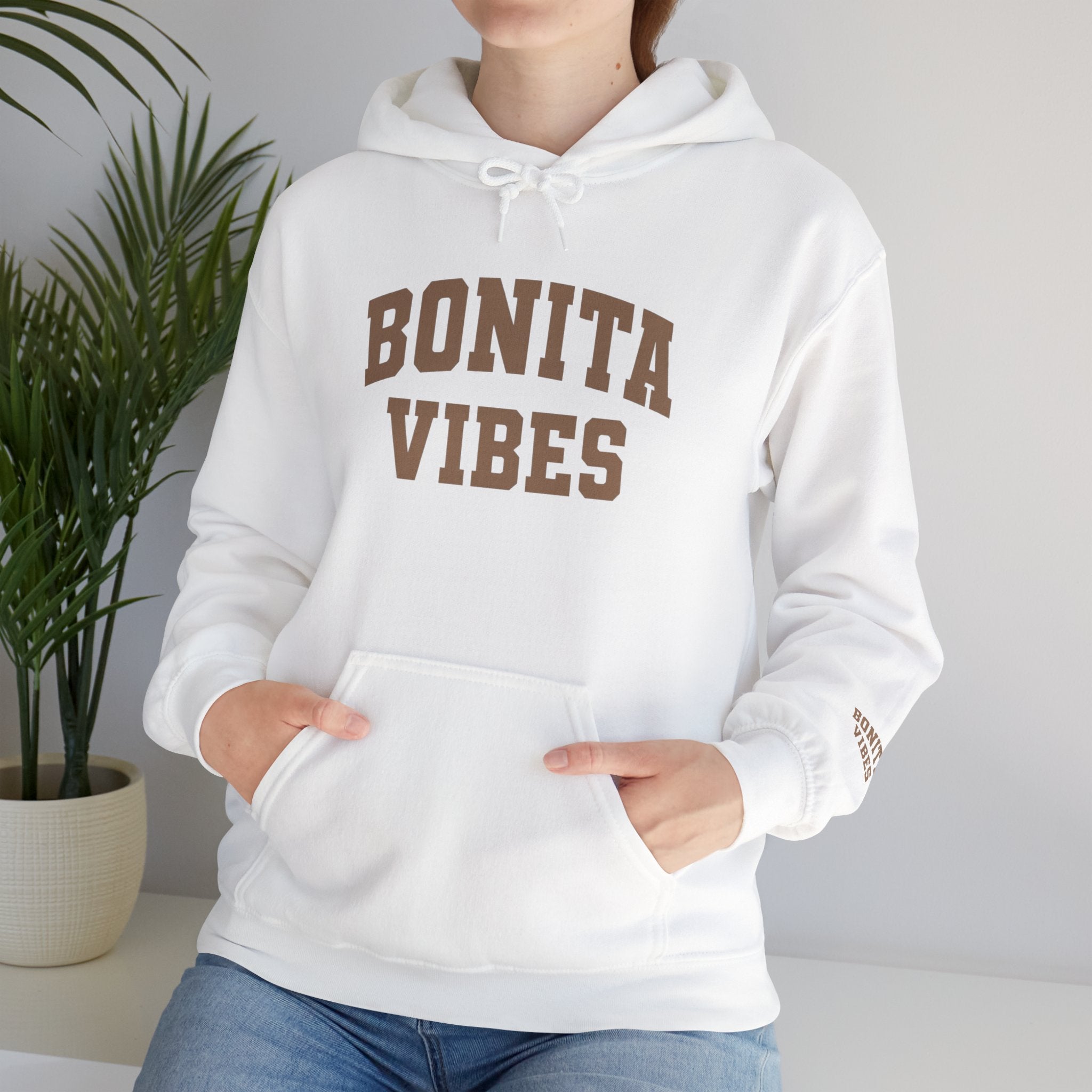Hoodie — Bonita Vibes Minimal Graphic Pullover - My Bonita Vibes